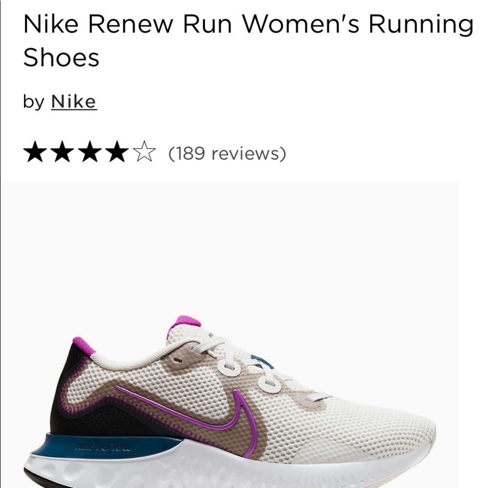 Nike renew running shoe size 6.5